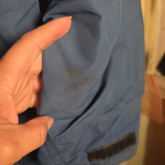 L.L. Bean Baxter State Parka VTG 90s Wool Buffalo Plaid Lined Blue Jacket Large - Picture 8 of 16